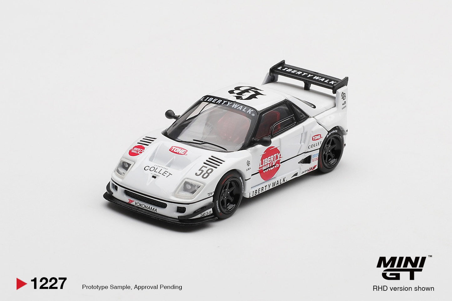 * PRE ORDER * MINI GT #1227 1/64 Mazda AZ-1 Liberty Walk LB40 LB-Hinomaru (RHD)