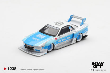 * PRE ORDER * MINI GT #1238 1/64 Nissan Skyline GT-R (R32) LBWK Kaido Works AMOCULTURE (RHD)