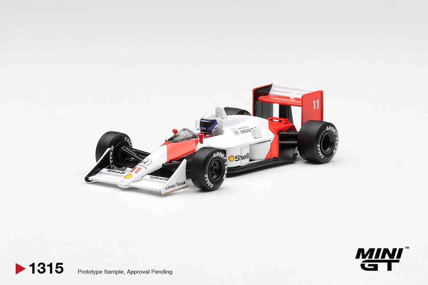 * PRE ORDER * MINI GT #1315 1/64 McLaren MP4/4 #11 Alain Prost 1988 Canadian Grand Prix 2nd Place
