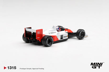 * PRE ORDER * MINI GT #1315 1/64 McLaren MP4/4 #11 Alain Prost 1988 Canadian Grand Prix 2nd Place