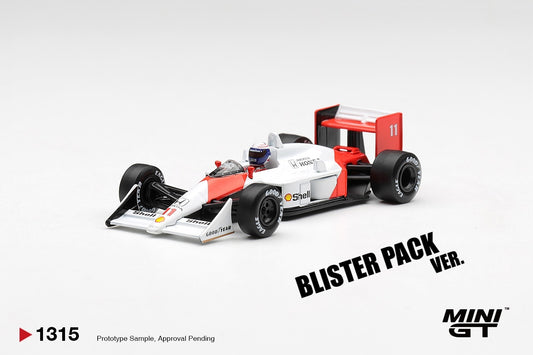 * PRE ORDER * MINI GT #1315 1/64 McLaren MP4/4 #11 Alain Prost 1988 Canadian Grand Prix 2nd Place * BLISTER PACK *