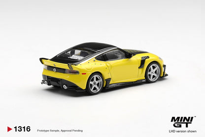 * PRE ORDER * MINI GT #1316 1/64 Nissan Fairlady Z VeilSide FFZ400 Ikazuchi Yellow (RHD)