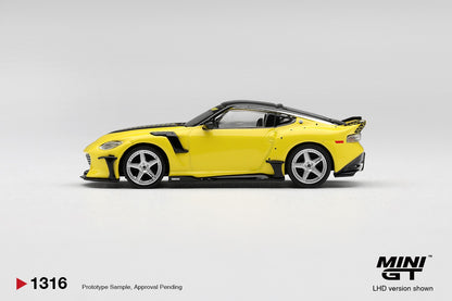 * PRE ORDER * MINI GT #1316 1/64 Nissan Fairlady Z VeilSide FFZ400 Ikazuchi Yellow (RHD)