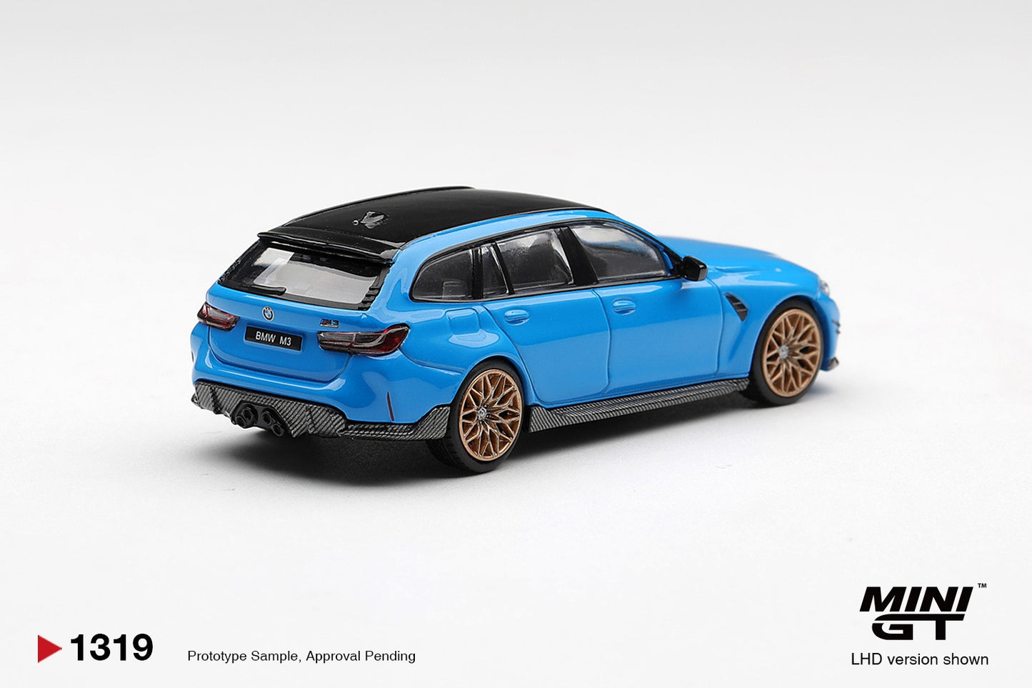 * PRE ORDER * MINI GT #1319 1/64 BMW M3 M Performance Touring Riviera Blue (RHD)