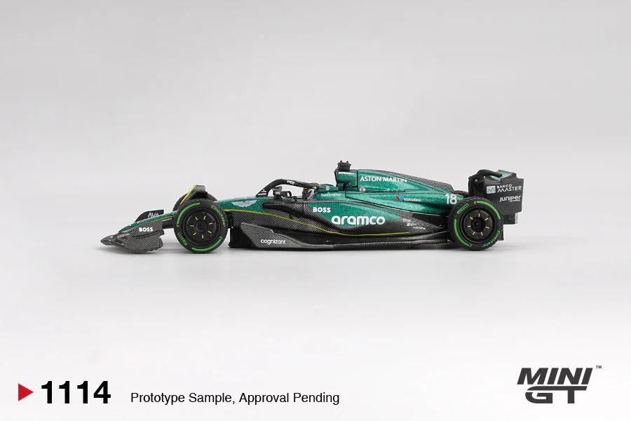 MINI GT #1114 1/64 Aston Martin AMR24 #18 Lance Stroll 2024 F1 2024 Canadian GP