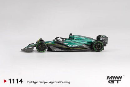 MINI GT #1114 1/64 Aston Martin AMR24 #18 Lance Stroll 2024 F1 2024 Canadian GP