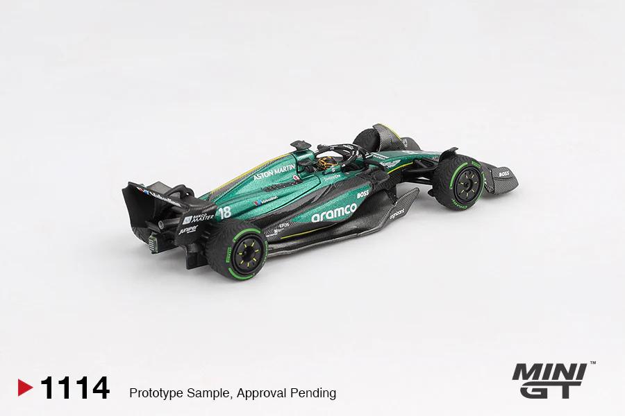 MINI GT #1114 1/64 Aston Martin AMR24 #18 Lance Stroll 2024 F1 2024 Canadian GP