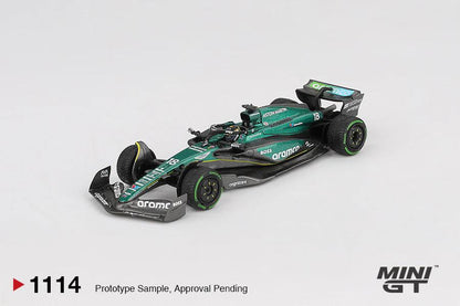 MINI GT #1114 1/64 Aston Martin AMR24 #18 Lance Stroll 2024 F1 2024 Canadian GP
