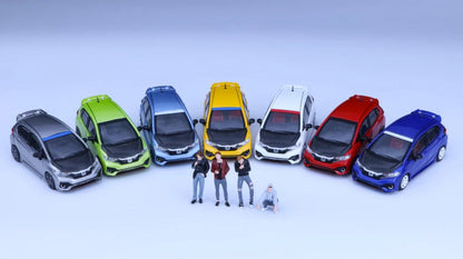 Micro Garage 1:64 Third Generation FIT GK5 RS ( With FREE Random Figurine )