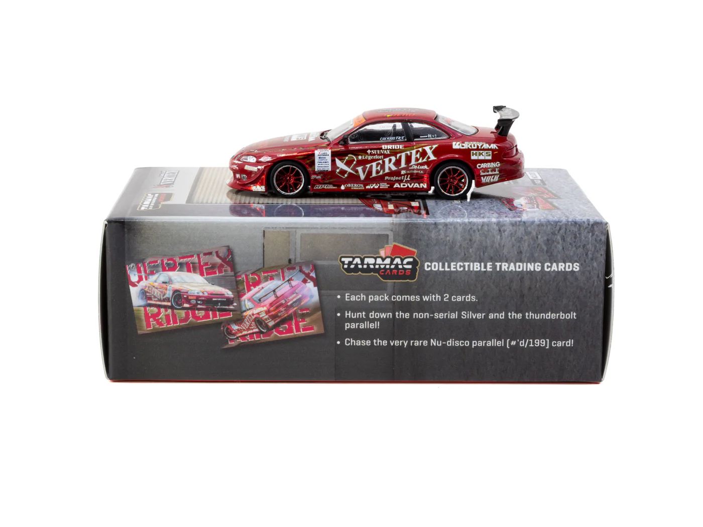 TARMAC WORKS 1/64 Vertex Ridge TE3005 Soarer with Tarmac Cards - GLOBAL64