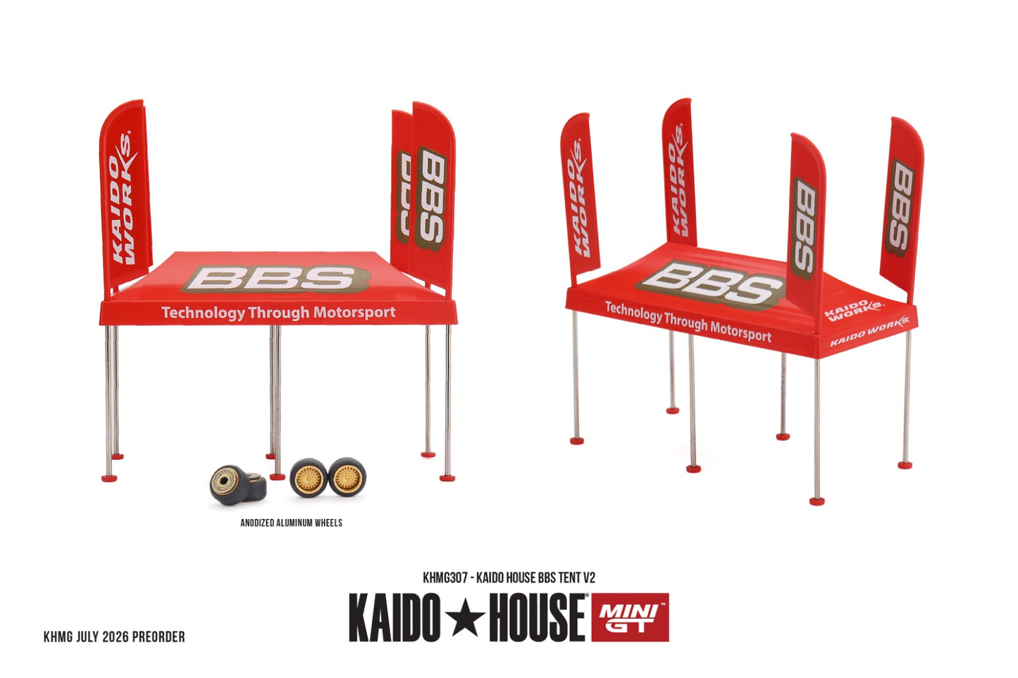 * PRE ORDER * [ Kaido House x MINI GT ] 1/64 Kaido House BBS Tent V2 KHMG307