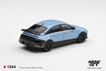 * PRE ORDER * MINI GT #1344 1/64 Hyundai Ioniq 6 N Performance Blue Pearl (LHD)