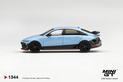 * PRE ORDER * MINI GT #1344 1/64 Hyundai Ioniq 6 N Performance Blue Pearl (LHD)