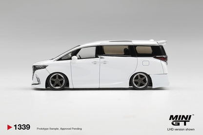 * PRE ORDER * MINI GT #1339 1/64 Toyota Alphard 40 KUHL White (RHD)