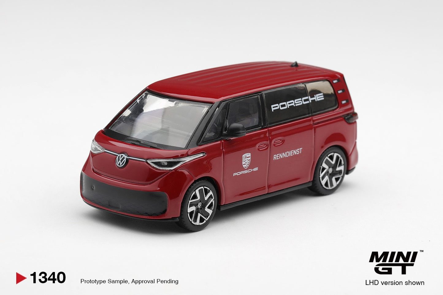 * PRE ORDER * MINI GT #1340 1/64 Volkswagen ID.Buzz Porsche Renndienst (LHD)