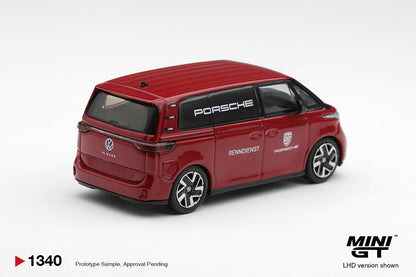 * PRE ORDER * MINI GT #1340 1/64 Volkswagen ID.Buzz Porsche Renndienst (LHD)