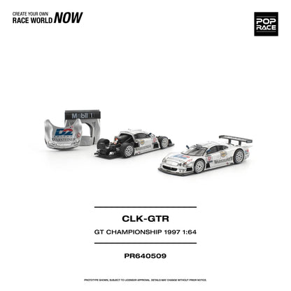 * PRE ORDER * POP RACE 1/64 MERCEDES-BENZ AMG CLK GTR FIA GT CHAMPIONSHIP 1997 PR640509