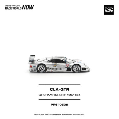 * PRE ORDER * POP RACE 1/64 MERCEDES-BENZ AMG CLK GTR FIA GT CHAMPIONSHIP 1997 PR640509