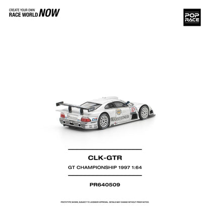 * PRE ORDER * POP RACE 1/64 MERCEDES-BENZ AMG CLK GTR FIA GT CHAMPIONSHIP 1997 PR640509