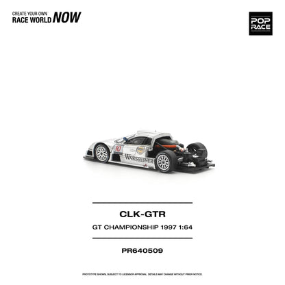 * PRE ORDER * POP RACE 1/64 MERCEDES-BENZ AMG CLK GTR FIA GT CHAMPIONSHIP 1997 PR640509