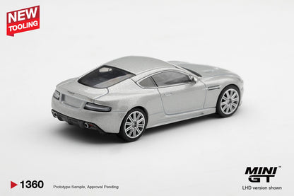 * PRE ORDER * MINI GT #1360 1/64 Aston Martin DBS 2008 Lightning Silver (RHD)