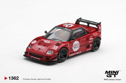 * PRE ORDER * MINI GT #1362 1/64 Mazda AZ-1 Liberty Walk LB40 LB-Hinomaru Red (RHD)