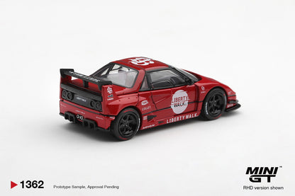 * PRE ORDER * MINI GT #1362 1/64 Mazda AZ-1 Liberty Walk LB40 LB-Hinomaru Red (RHD)