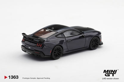 * PRE ORDER * MINI GT #1363 1/64 Ford Mustang Dark Horse Blue Ember (RHD)