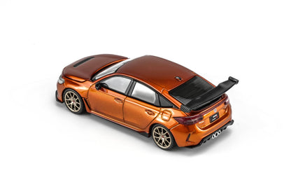 MOTORHELIX 1/64 HONDA CIVIC TYPE R (FL5) CUSTOMIZED METALLIC ORANGE M65345