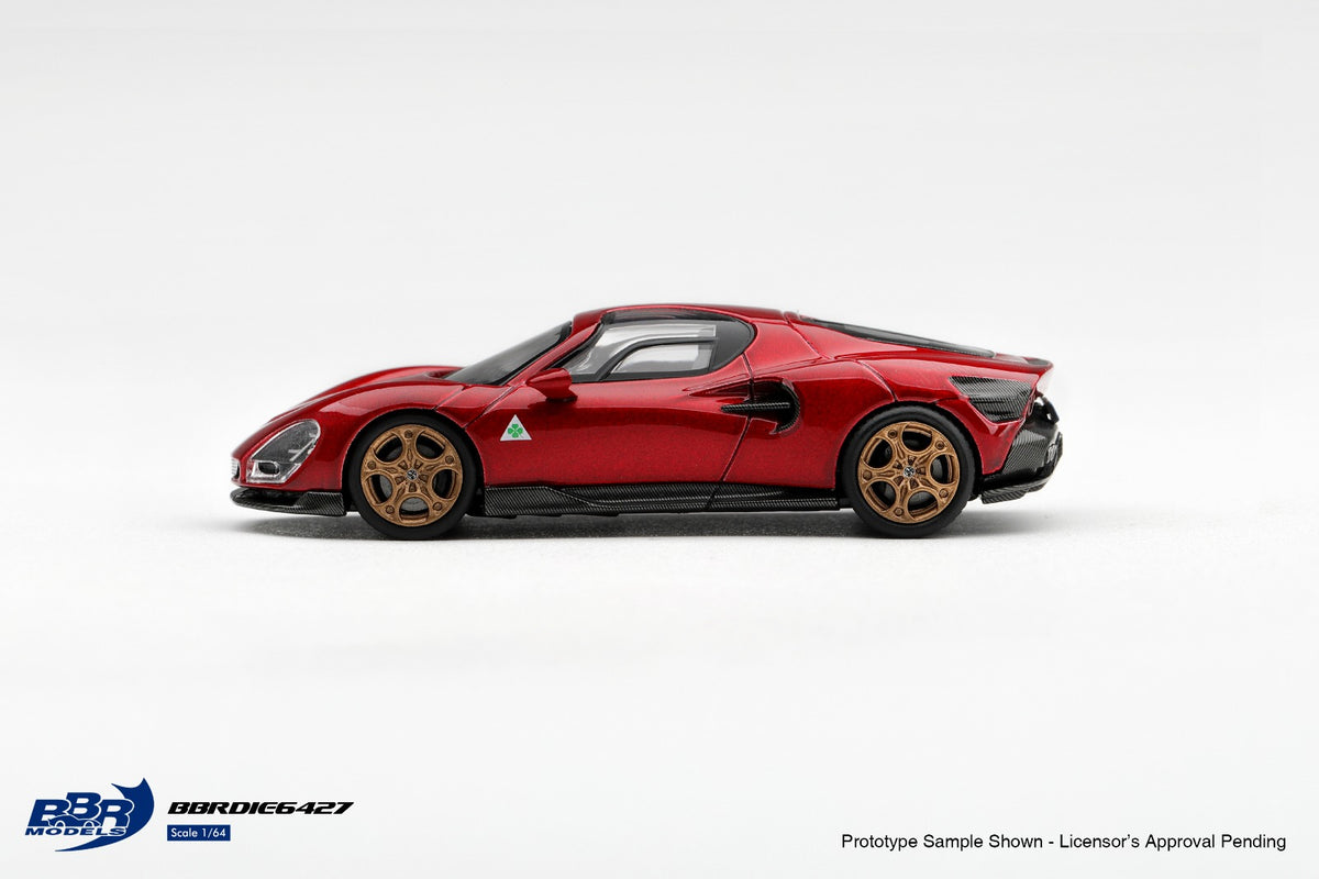 * PRE ORDER * BBR Models 1/64 Alfa Romeo 33 Stradale Rosso Villa d'Este BBRDIE6427