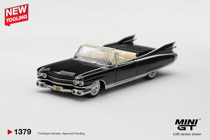 * PRE ORDER * MINI GT #1379 1/64 Cadillac Eldorado Biarritz 1959 Black (LHD)