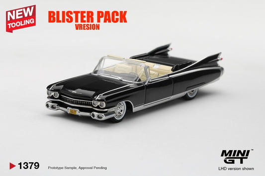 * PRE ORDER * MINI GT #1379 1/64 Cadillac Eldorado Biarritz 1959 Black * BLISTER PACK *