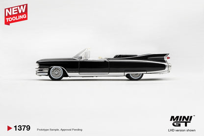 * PRE ORDER * MINI GT #1379 1/64 Cadillac Eldorado Biarritz 1959 Black (LHD)