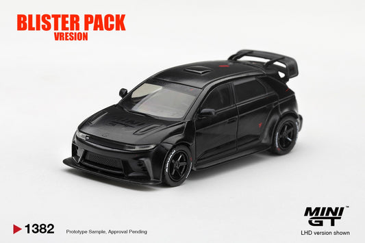* PRE ORDER * MINI GT #1382 1/64 Hyundai Ioniq 5N RS-01T Stealth * BLISTER PACK *
