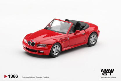 * PRE ORDER * MINI GT #1386 1/64 BMW Z3 Hellrot (RHD)