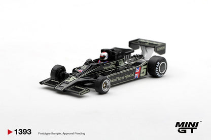 * PRE ORDER * MINI GT #1393 1/64 Lotus 78 #5 Mario Andretti 1977 US GP West Winner
