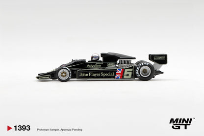* PRE ORDER * MINI GT #1393 1/64 Lotus 78 #5 Mario Andretti 1977 US GP West Winner