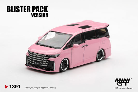 * PRE ORDER * MINI GT #1391 1/64 Toyota Vellfire 40 KUHL Metallic Pink * BLISTER PACK *