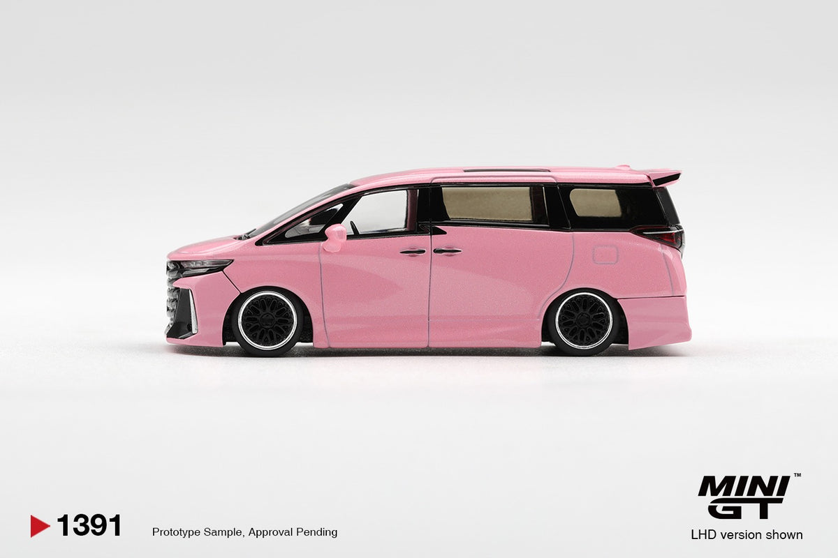 * PRE ORDER * MINI GT #1391 1/64 Toyota Vellfire 40 KUHL Metallic Pink (RHD)