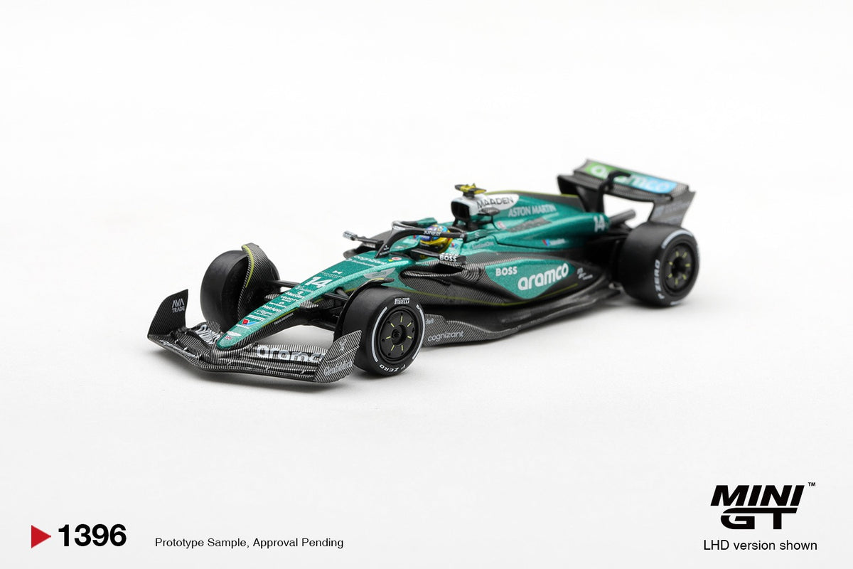 * PRE ORDER * MINI GT #1396 1/64 Aston Martin AMR24 #14 Fernando Alonso 2024 F1 2024 Las Vegas GP