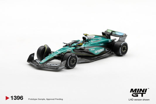 * PRE ORDER * MINI GT #1396 1/64 Aston Martin AMR24 #14 Fernando Alonso 2024 F1 2024 Las Vegas GP