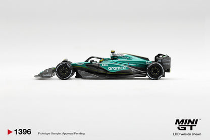 * PRE ORDER * MINI GT #1396 1/64 Aston Martin AMR24 #14 Fernando Alonso 2024 F1 2024 Las Vegas GP