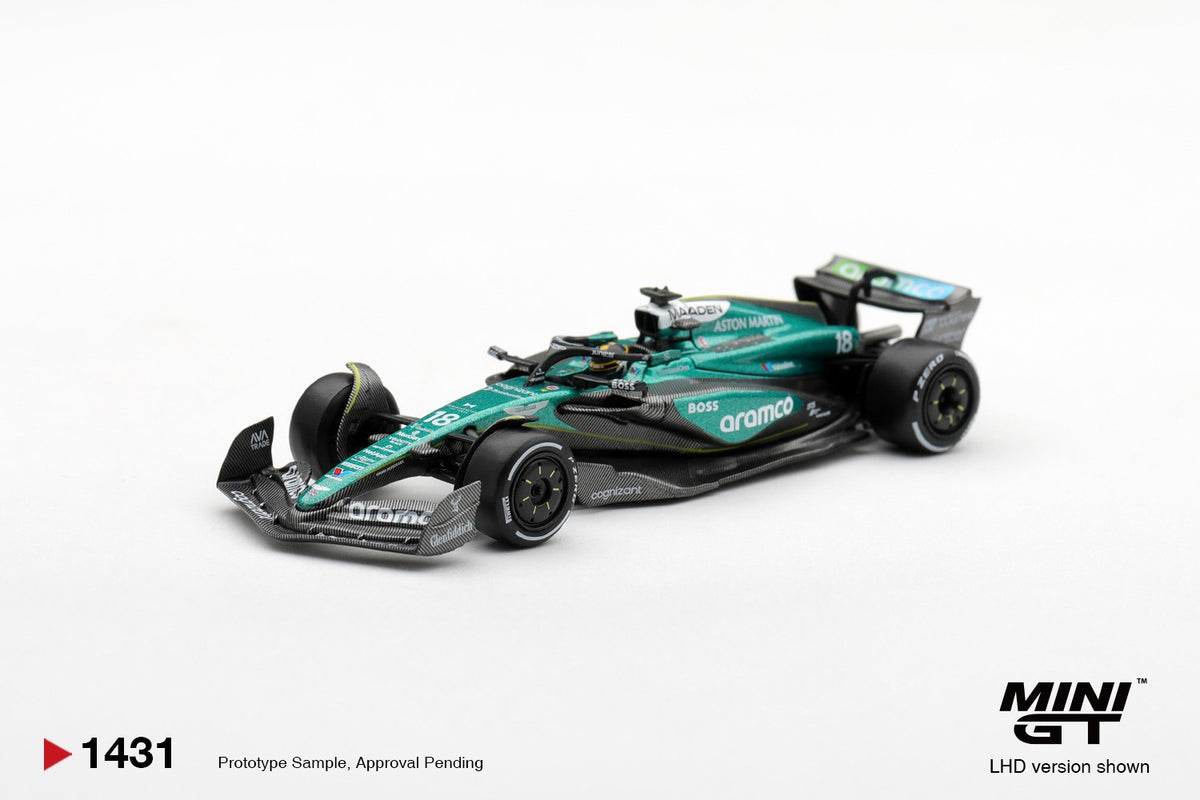 * PRE ORDER * MINI GT #1431 1/64 Aston Martin AMR24 #18 Lance Stroll 2024 F1 2024 Las Vegas GP