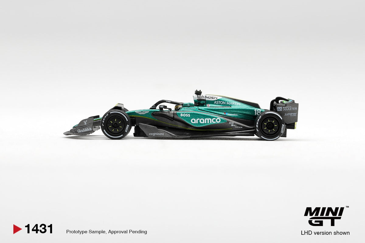 * PRE ORDER * MINI GT #1431 1/64 Aston Martin AMR24 #18 Lance Stroll 2024 F1 2024 Las Vegas GP