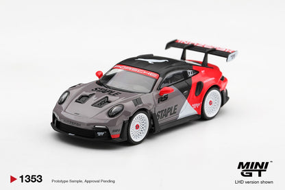 * PRE ORDER * MINI GT #1353 1/64 Porsche 911 GT3 RS STAPLE x INOZETEK (LHD)