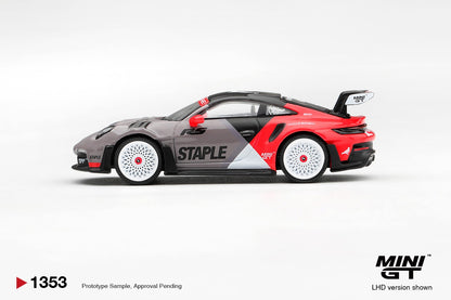 * PRE ORDER * MINI GT #1353 1/64 Porsche 911 GT3 RS STAPLE x INOZETEK (LHD)