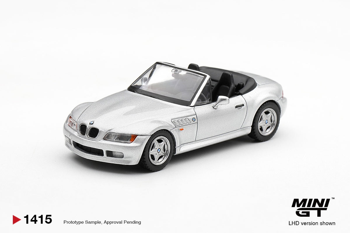 * PRE ORDER * MINI GT #1415 1/64 BMW Z3 Titanium Silver (RHD)