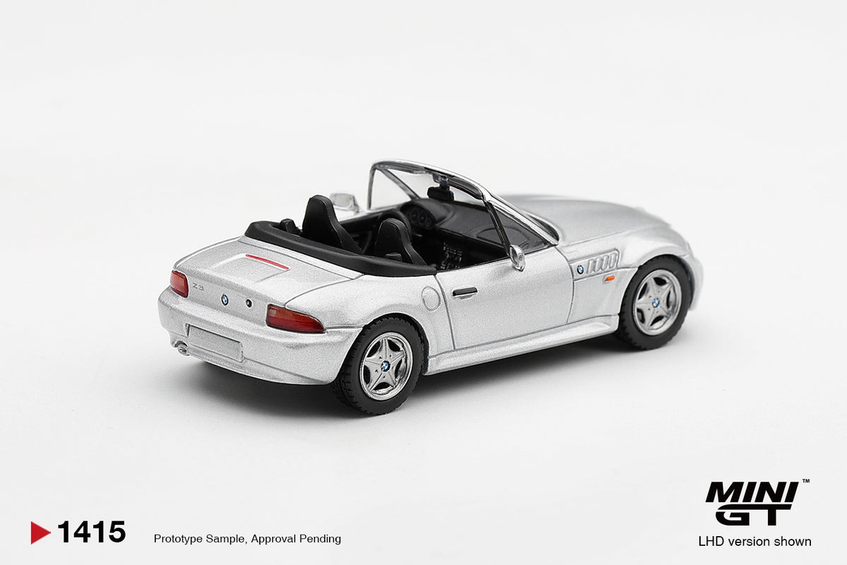 * PRE ORDER * MINI GT #1415 1/64 BMW Z3 Titanium Silver (RHD)
