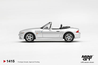* PRE ORDER * MINI GT #1415 1/64 BMW Z3 Titanium Silver (RHD)