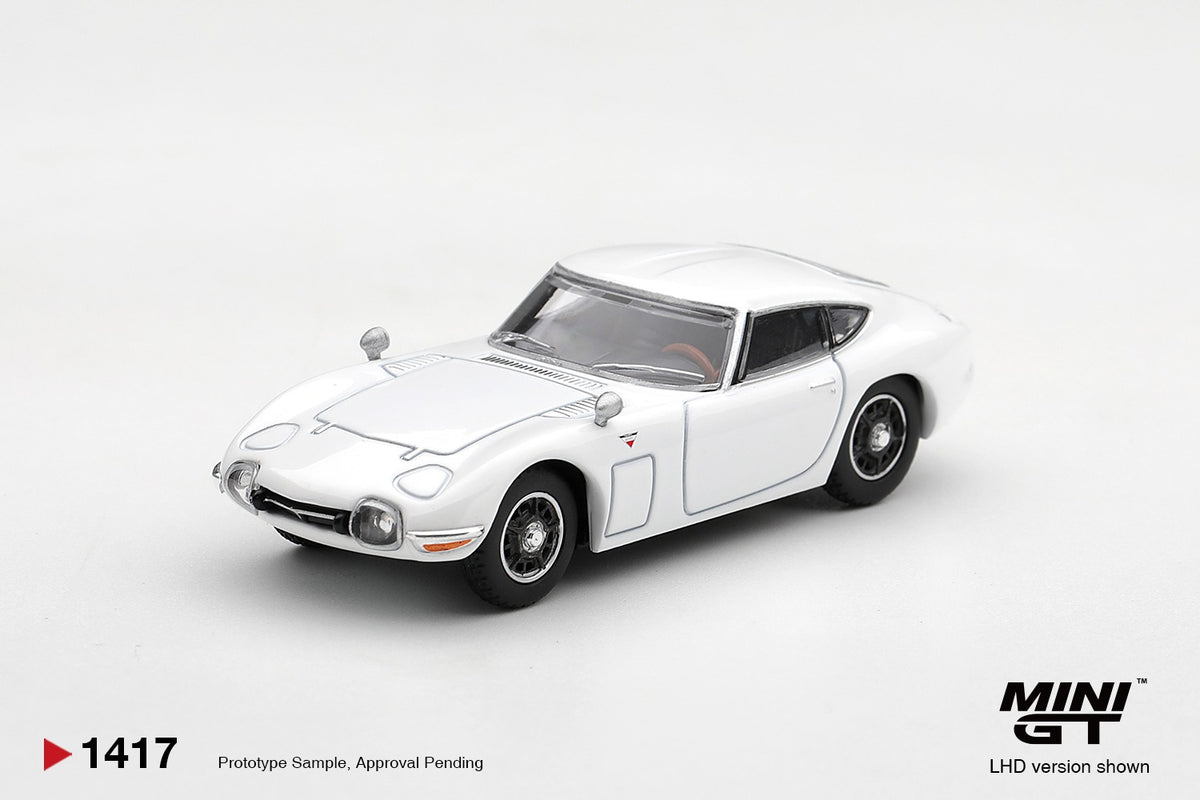 * PRE ORDER * MINI GT #1417 1/64 Toyota 2000GT Pegasus White (RHD)